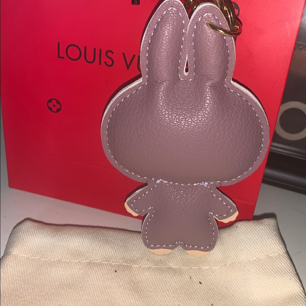 Louis Vuitton Purple Bear Key & Card Holder Charm - Picture 2 of 4